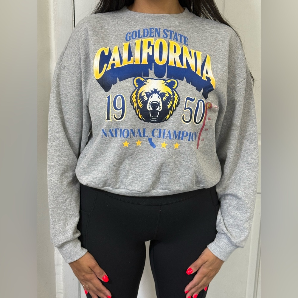 Modern Lux Gray Golden State Champion Sweater